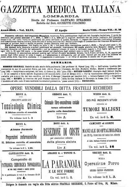 Gazzetta medica italiana Lombardia