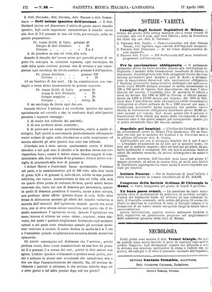 Gazzetta medica italiana Lombardia