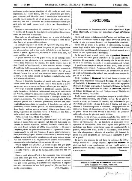 Gazzetta medica italiana Lombardia