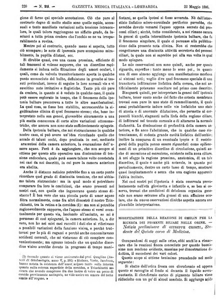 Gazzetta medica italiana Lombardia