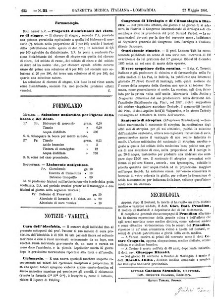 Gazzetta medica italiana Lombardia