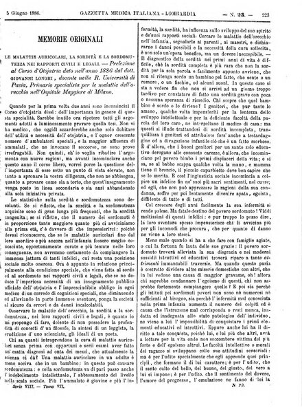 Gazzetta medica italiana Lombardia