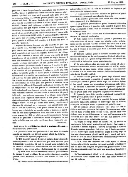 Gazzetta medica italiana Lombardia