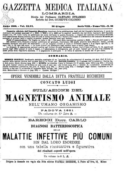 Gazzetta medica italiana Lombardia