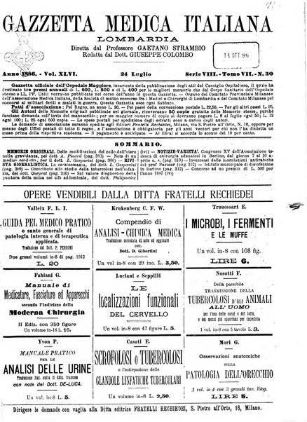 Gazzetta medica italiana Lombardia