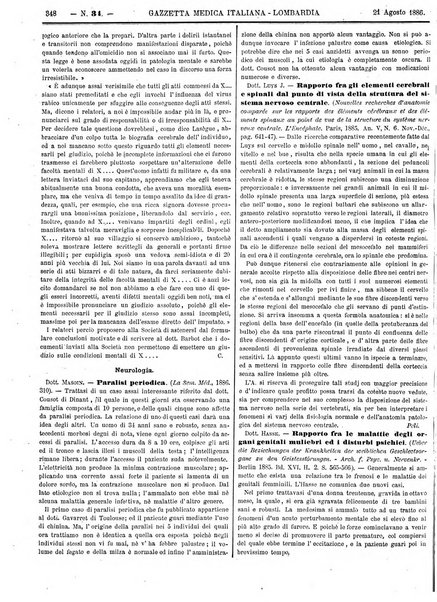 Gazzetta medica italiana Lombardia