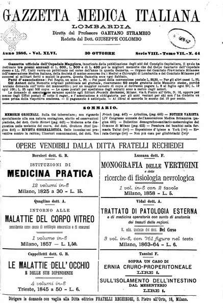 Gazzetta medica italiana Lombardia