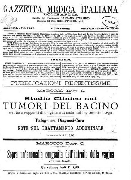 Gazzetta medica italiana Lombardia