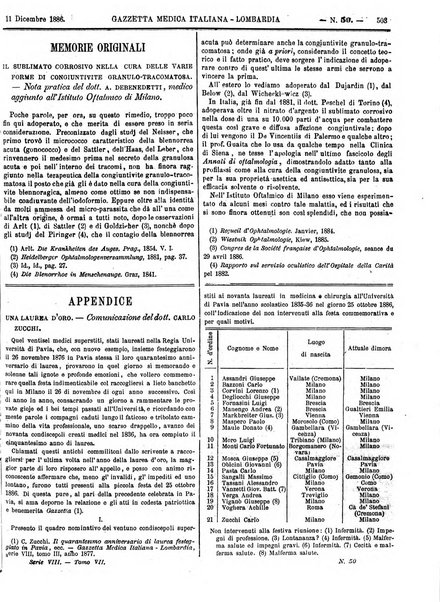 Gazzetta medica italiana Lombardia