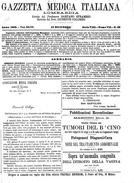 Gazzetta medica italiana Lombardia