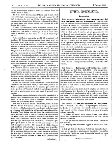 Gazzetta medica italiana Lombardia