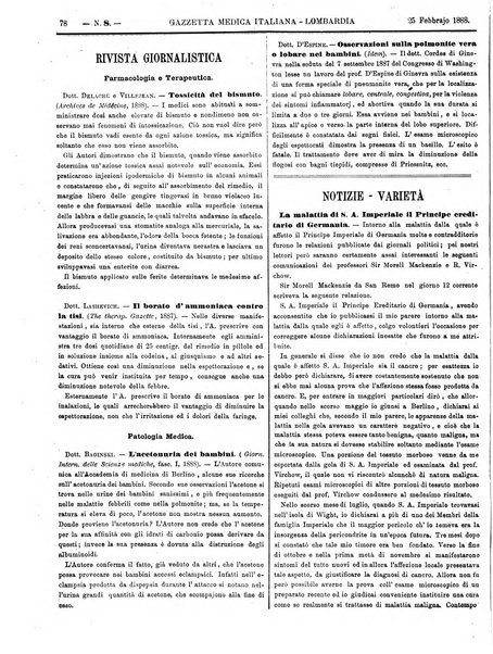 Gazzetta medica italiana Lombardia