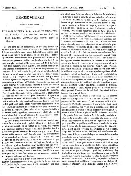 Gazzetta medica italiana Lombardia