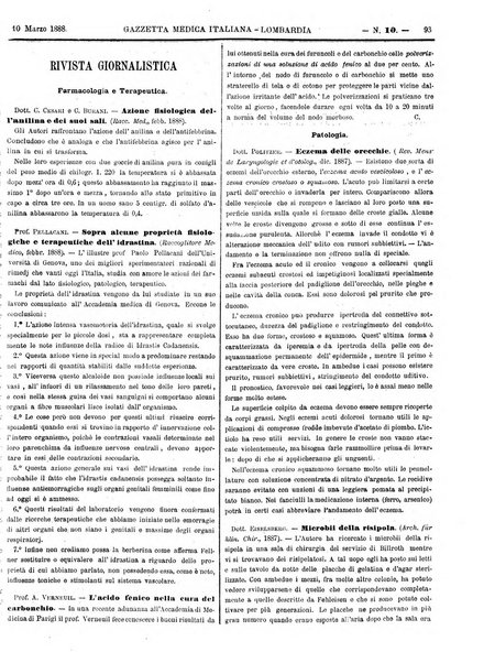 Gazzetta medica italiana Lombardia