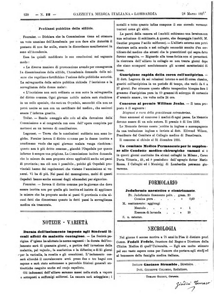 Gazzetta medica italiana Lombardia