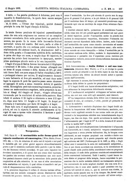 Gazzetta medica italiana Lombardia