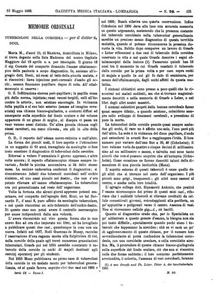 Gazzetta medica italiana Lombardia