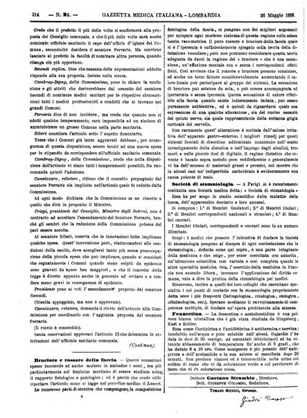 Gazzetta medica italiana Lombardia