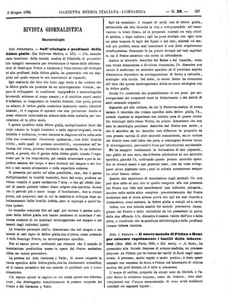 Gazzetta medica italiana Lombardia