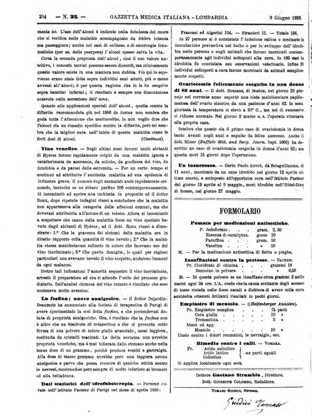 Gazzetta medica italiana Lombardia