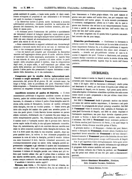 Gazzetta medica italiana Lombardia