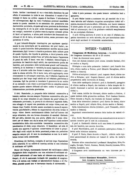 Gazzetta medica italiana Lombardia