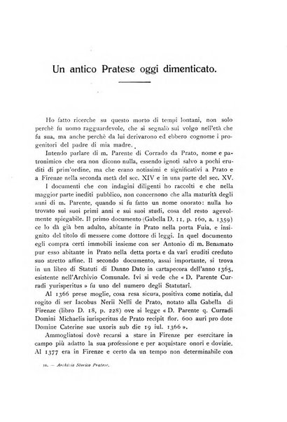 Archivio storico pratese periodico trimestrale