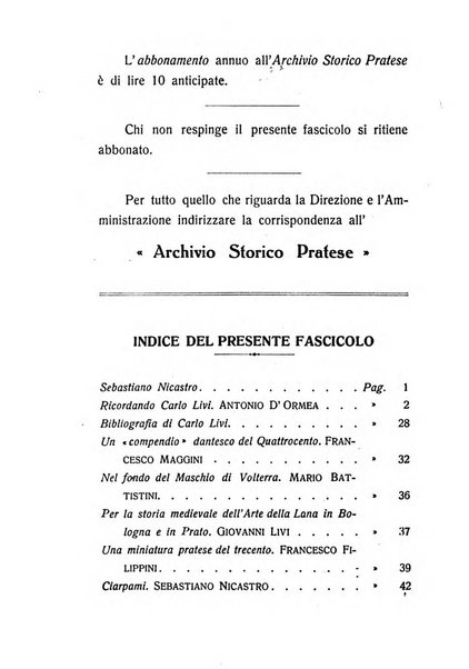 Archivio storico pratese periodico trimestrale