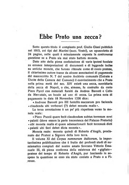 Archivio storico pratese periodico trimestrale