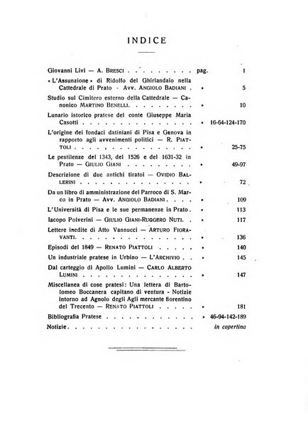 Archivio storico pratese periodico trimestrale