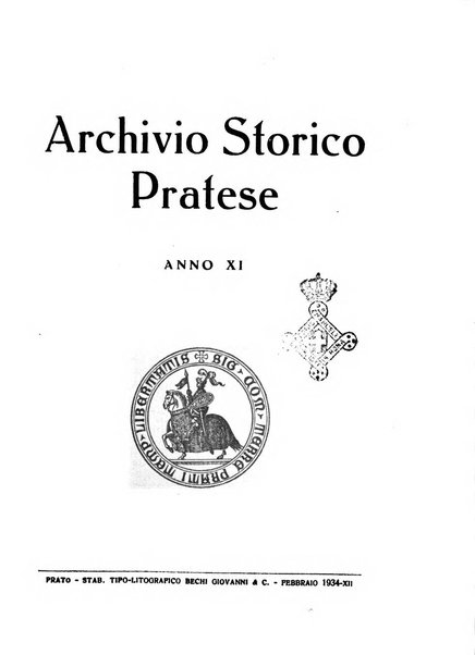 Archivio storico pratese periodico trimestrale