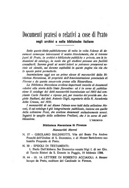 Archivio storico pratese periodico trimestrale