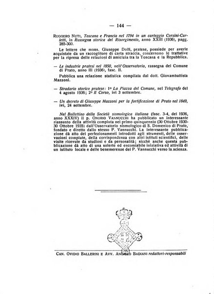 Archivio storico pratese periodico trimestrale