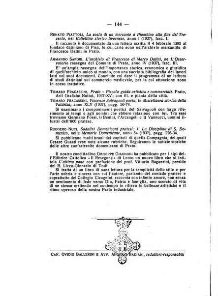 Archivio storico pratese periodico trimestrale