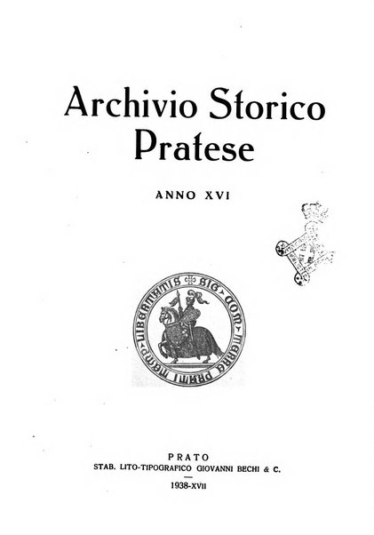 Archivio storico pratese periodico trimestrale