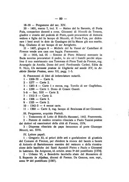 Archivio storico pratese periodico trimestrale