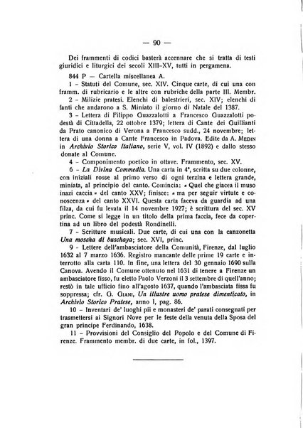 Archivio storico pratese periodico trimestrale