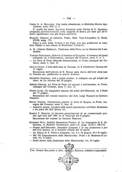 Archivio storico pratese periodico trimestrale