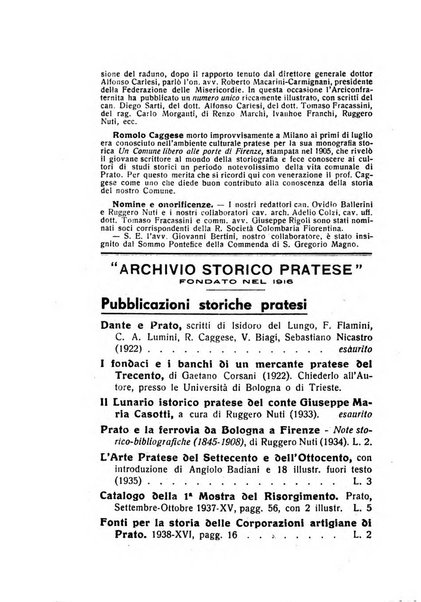 Archivio storico pratese periodico trimestrale