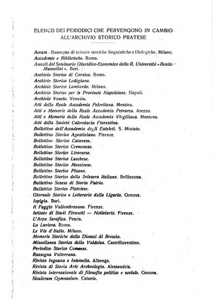 Archivio storico pratese periodico trimestrale