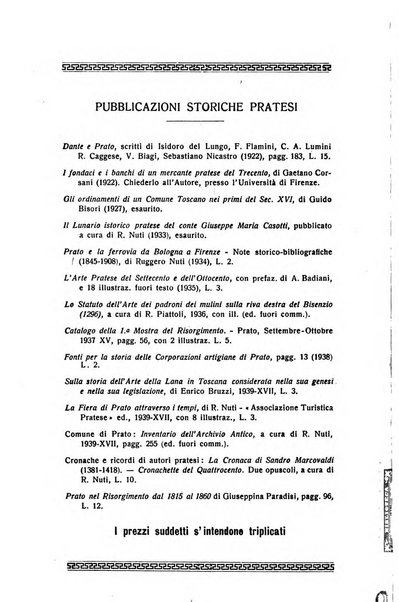 Archivio storico pratese periodico trimestrale