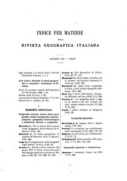 Rivista geografica italiana e Bollettino della Societa di studi geografici e coloniali in Firenze