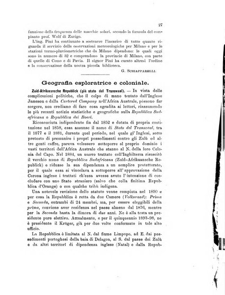 Rivista geografica italiana e Bollettino della Societa di studi geografici e coloniali in Firenze