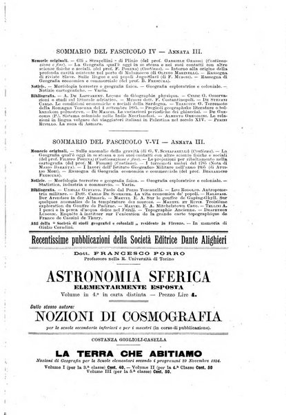 Rivista geografica italiana e Bollettino della Societa di studi geografici e coloniali in Firenze