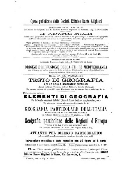 Rivista geografica italiana e Bollettino della Societa di studi geografici e coloniali in Firenze