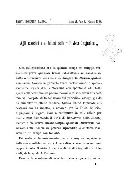 Rivista geografica italiana e Bollettino della Societa di studi geografici e coloniali in Firenze