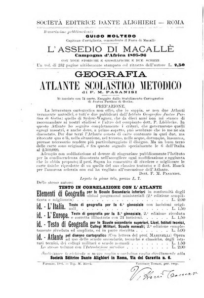 Rivista geografica italiana e Bollettino della Societa di studi geografici e coloniali in Firenze