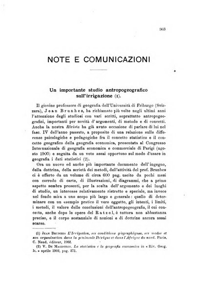 Rivista geografica italiana e Bollettino della Societa di studi geografici e coloniali in Firenze