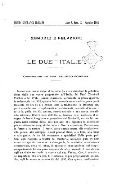 Rivista geografica italiana e Bollettino della Societa di studi geografici e coloniali in Firenze