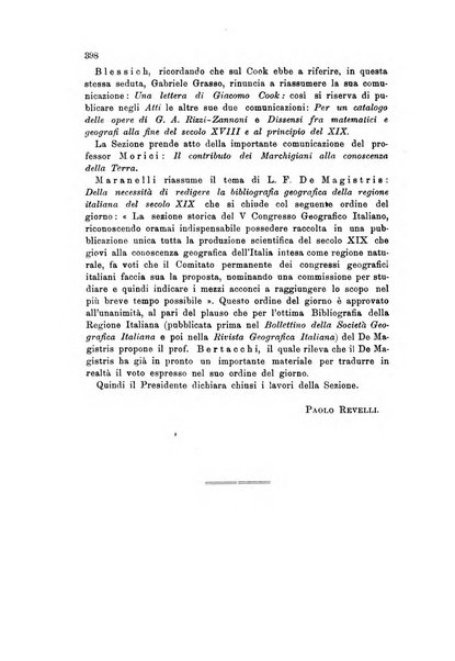 Rivista geografica italiana e Bollettino della Societa di studi geografici e coloniali in Firenze